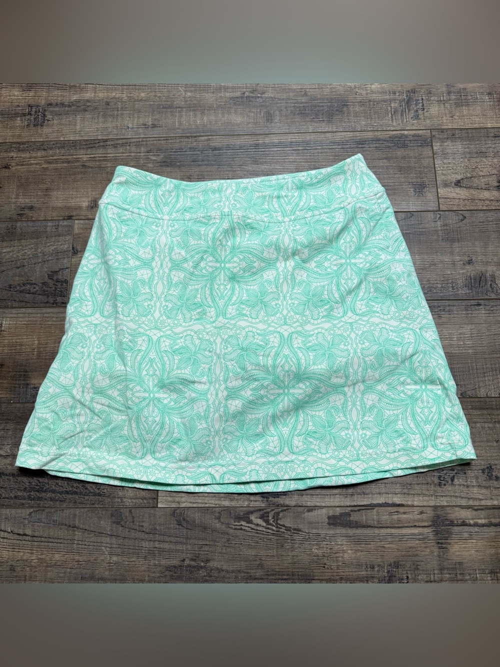 Athleta Mint Green Patterned Golf Athleta Skirt Women's Sizd Small